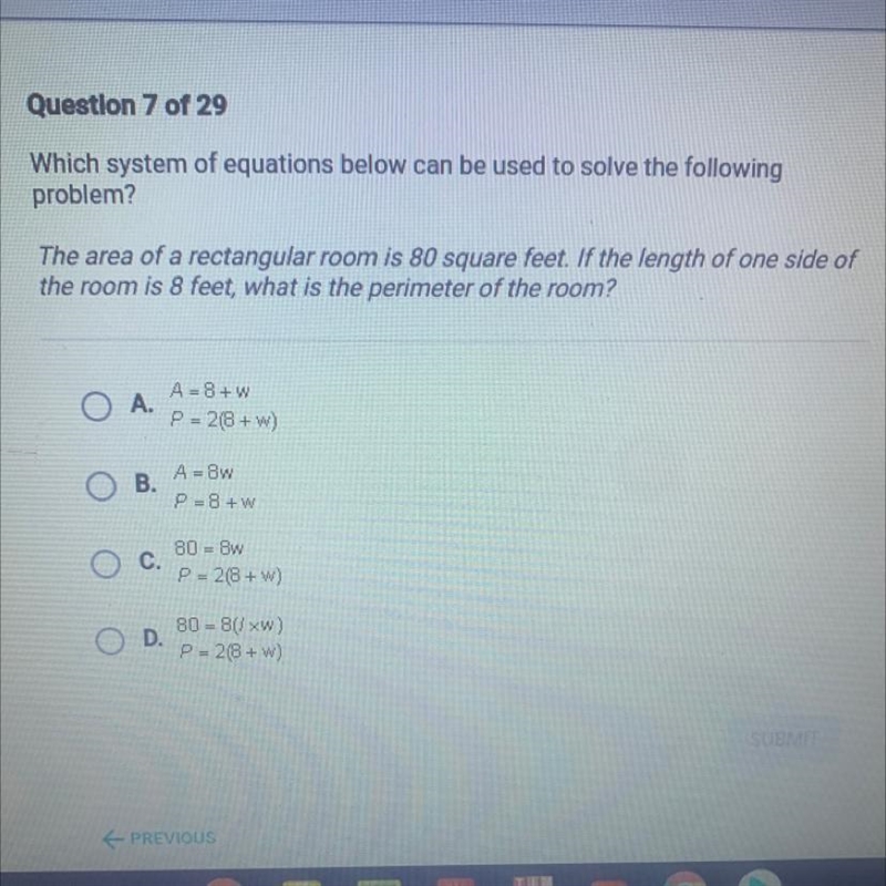 Which system of equations below can be used to solve the following problem? The of-example-1