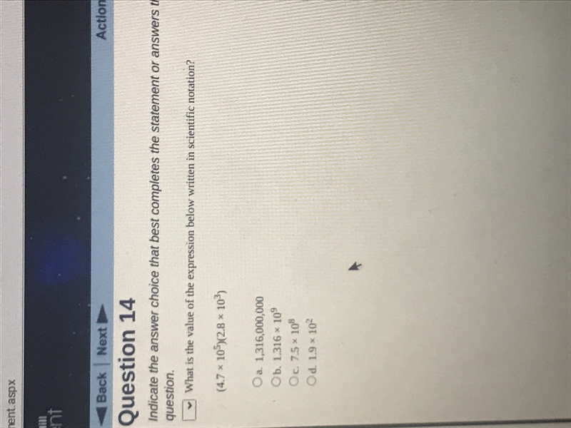 What is the value of the expression below written in scientific notation-example-1