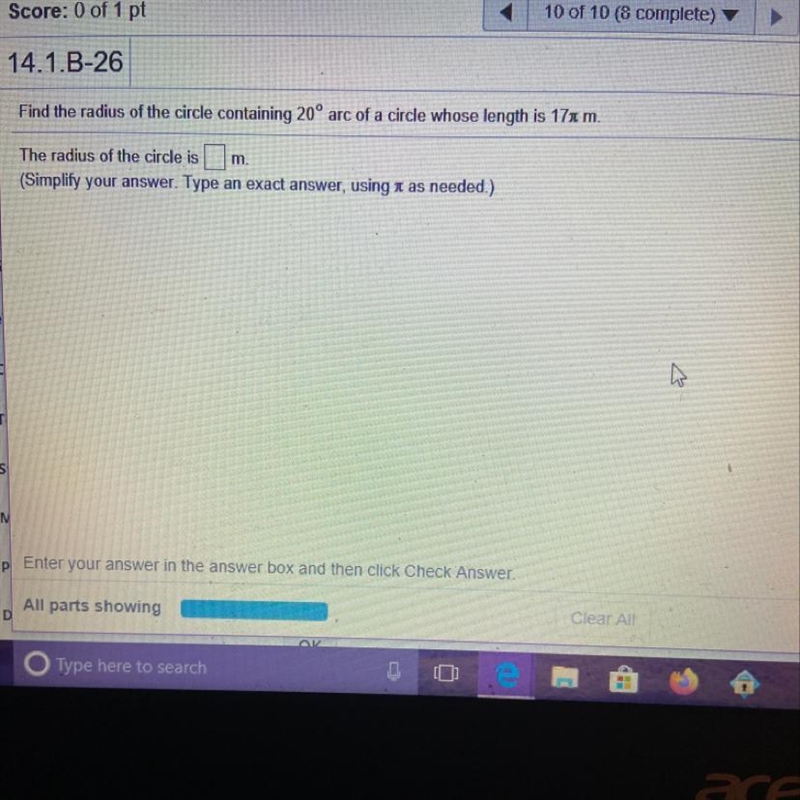 What’s the radius of the circle?-example-1