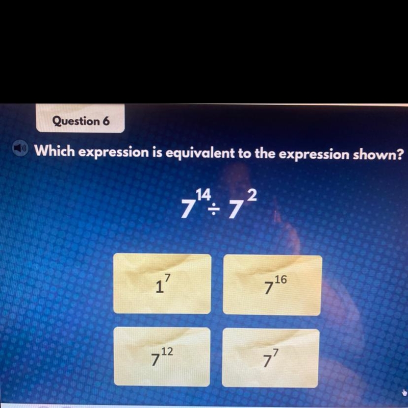 Is it 7^12 not so sure ._.-example-1