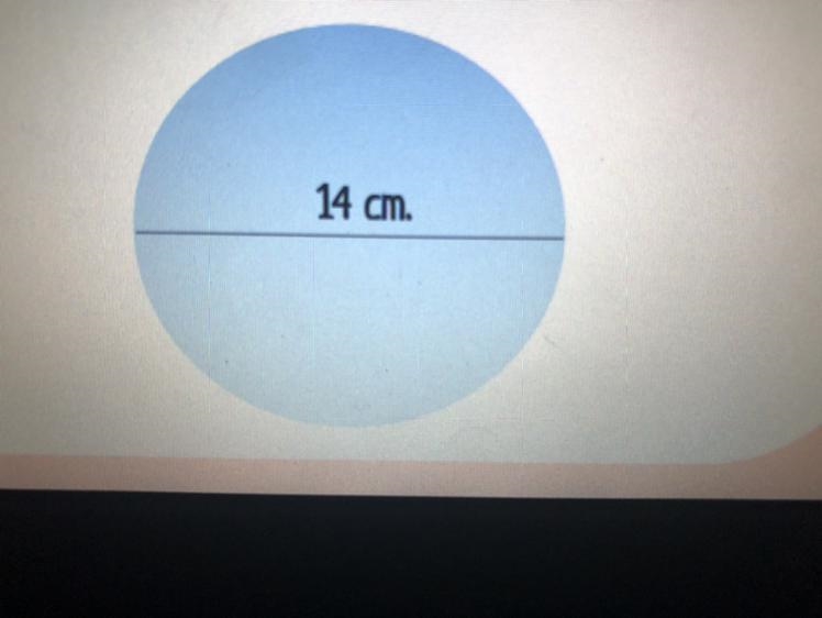 Please find the area and circumference of the circle below-example-1