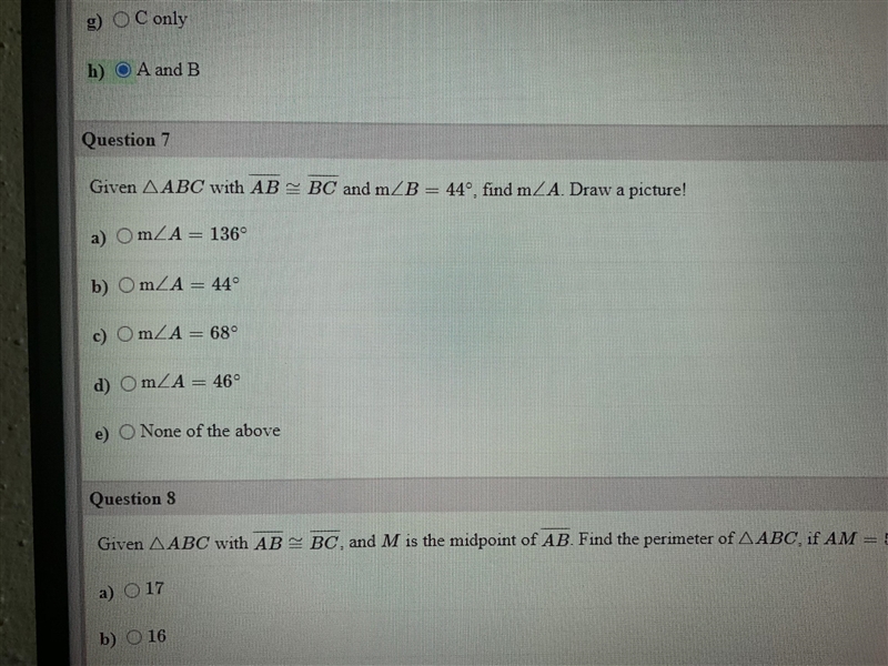 Question 7. Find M Please hurry :)-example-1