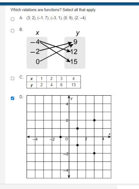 Can you help find which are functions?-example-1