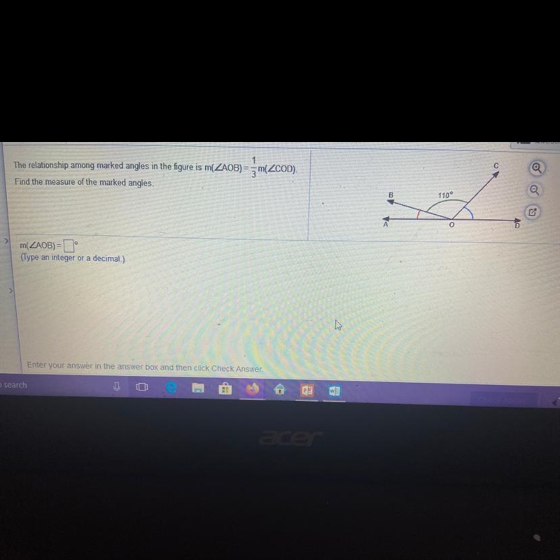 What the measure of AOB?-example-1