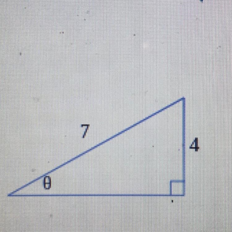 Find cos theta, tan theta, and csc theta, where is the angle shown in the figure. Give-example-1