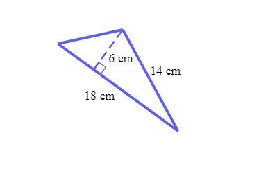 Find the area of the triangle below. Be sure to include the correct unit in your answer-example-1