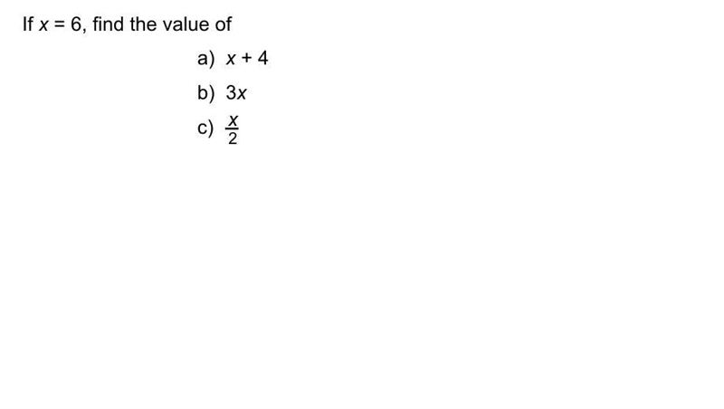 If x=6, find the value of-example-1