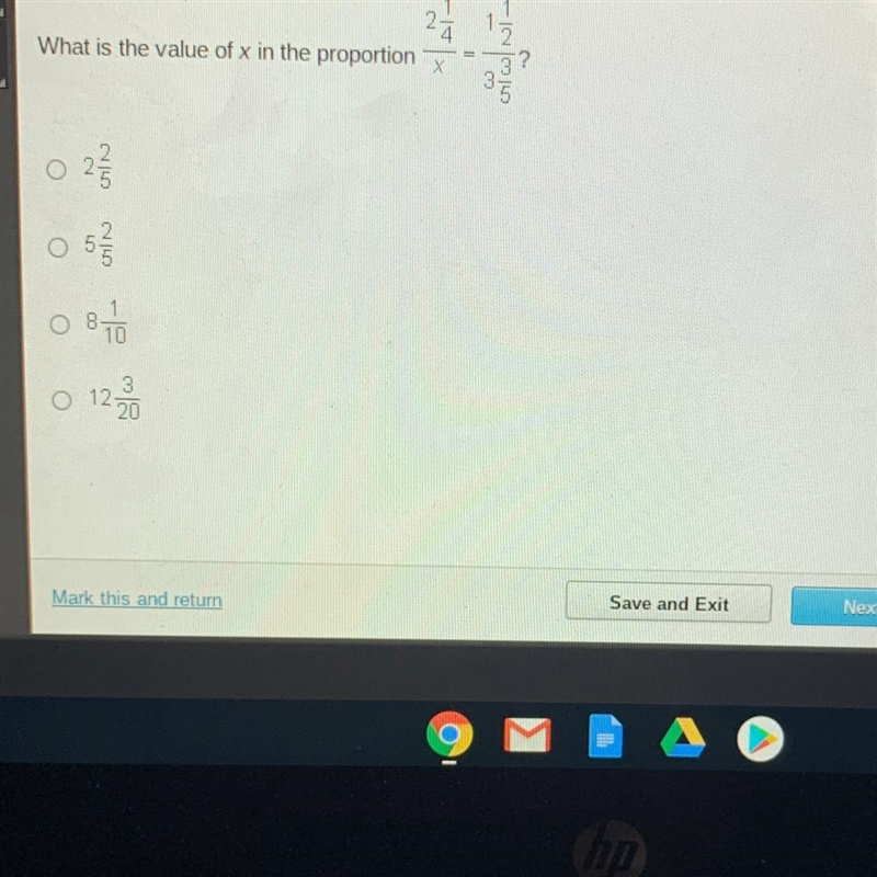 What is the value of x in the proportion ?-example-1