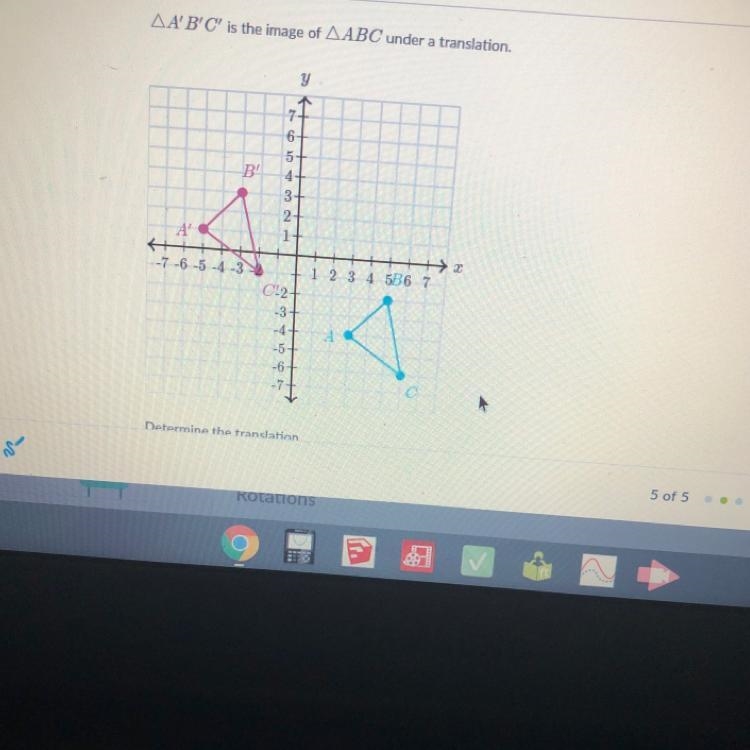 A translation by_____ units to the right/left and _____ units up down-example-1