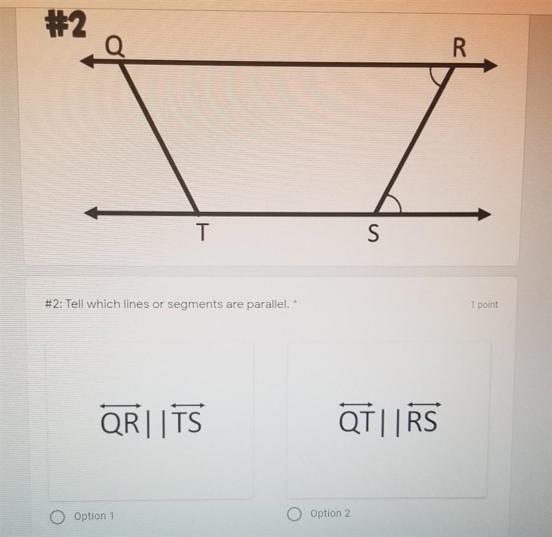 Tell which lines or segments are parallel. ​-example-1