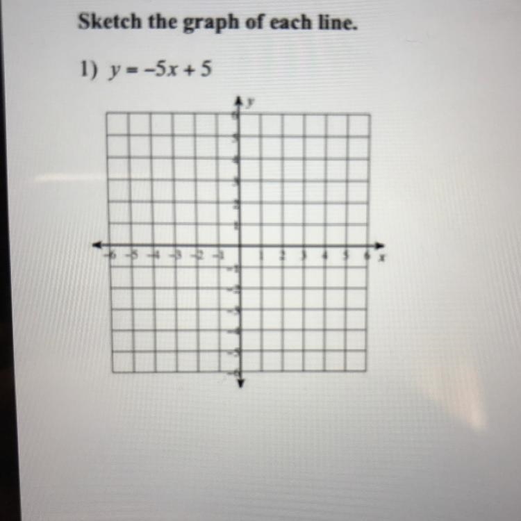 Sketch the graph of each line-example-1