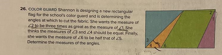 PLS HELP! Shannon is designing a new rectangular flag for the school's color guard-example-1