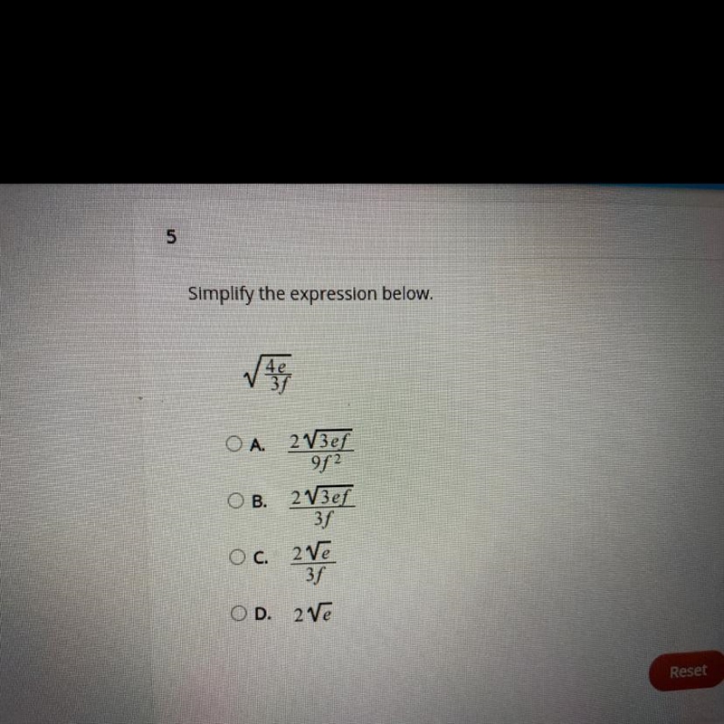 Simplify the expression below.-example-1