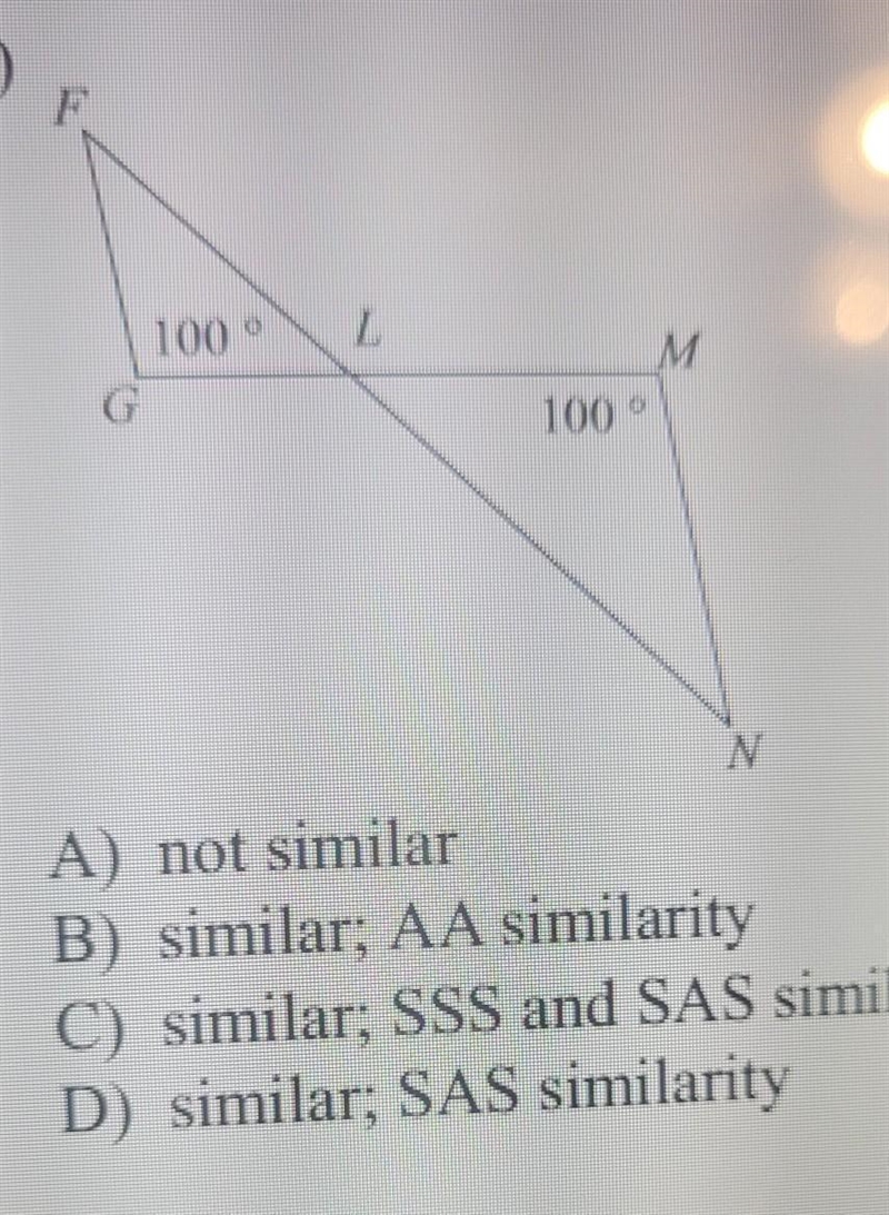 State if the triangles in each pair are similar ​-example-1