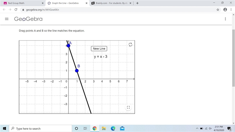 Answer these questions that go along with the answer. 2. What is the y-intercept of-example-1