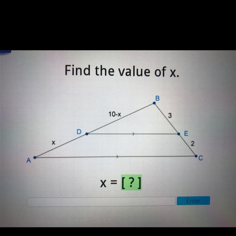 Find the value of x.-example-1