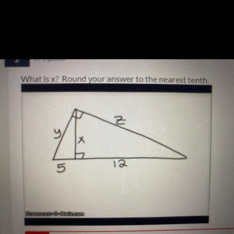 What is x? y? and z?Round your answer to the nearest tenth.-example-1