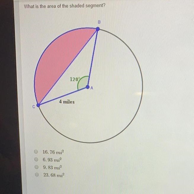 What is the area of the shaded segment?-example-1