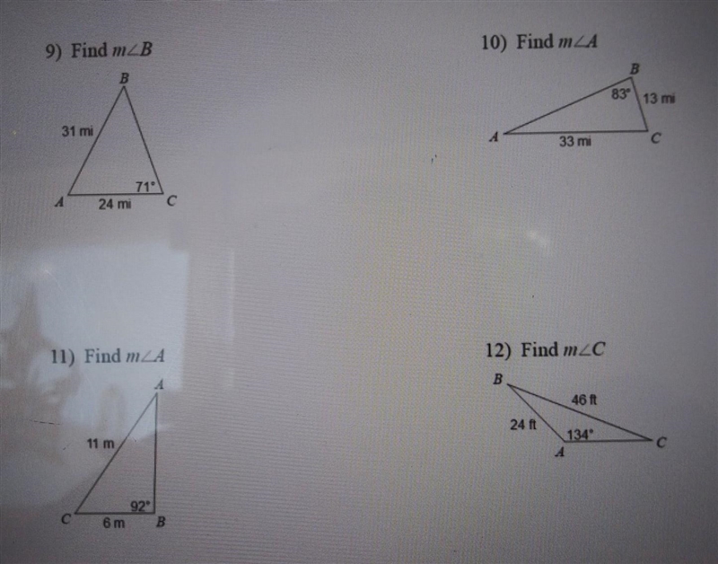 Part 3. Use the Laws of sines. Please show work. Round to the nearest tenth.​-example-1