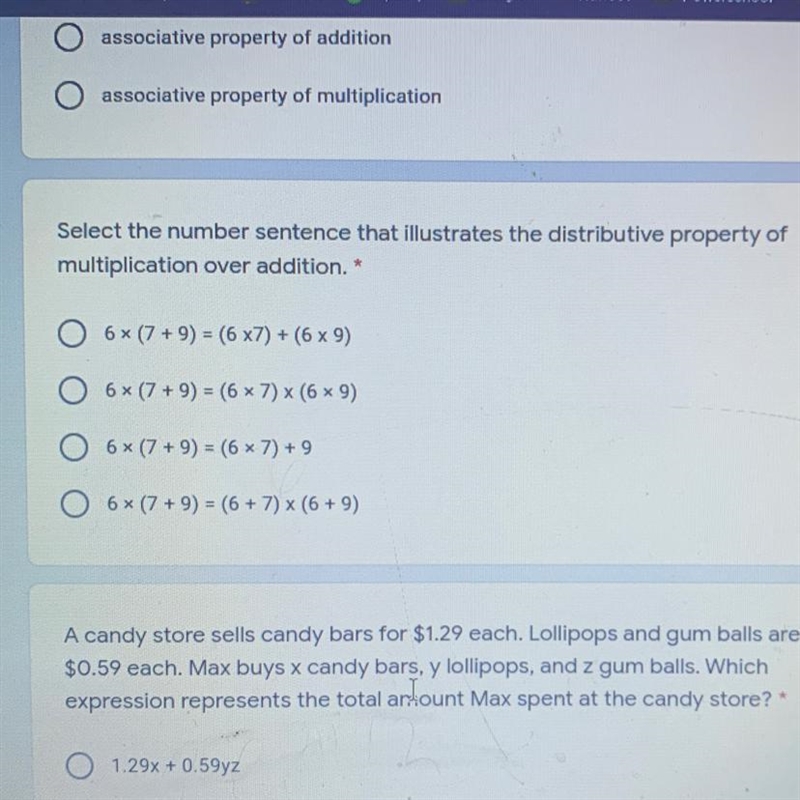 I need help ASAP it’s the one with the distributive property-example-1