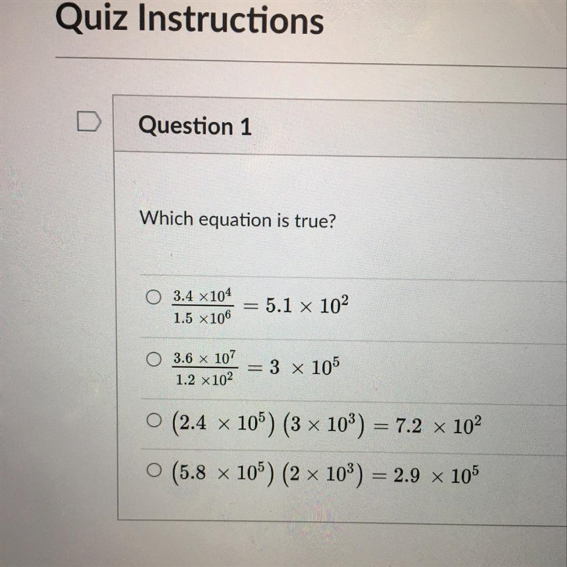 Which equation is true?-example-1