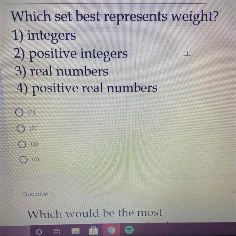 Which set best represents weight?-example-1