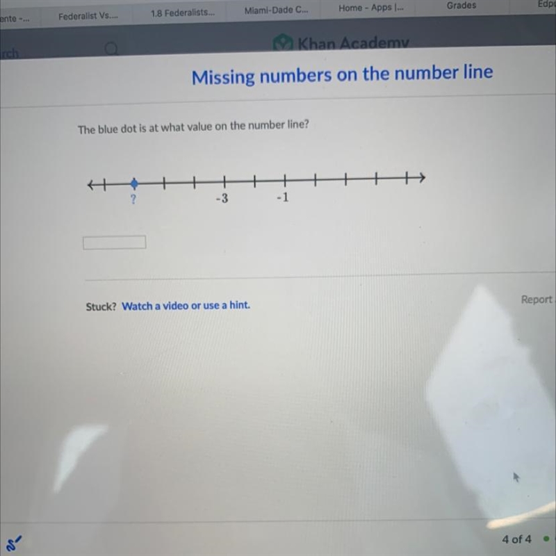 !!!HELP !!! Plis The blue dot is at what value on the number line?-example-1