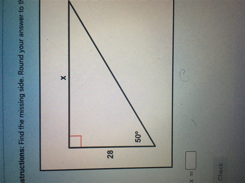 Help find the missing lengths round to nearest tenth-example-1