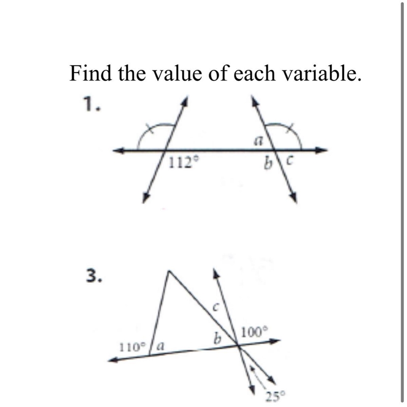 Find the value of each variable. I need help only on 3 please-example-1