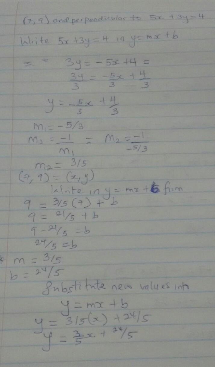 Find the equation of the line that contains the point (7.9) and is perpendicular to-example-2