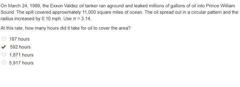 On March 24, 1989, the Exxon Valdez oil tanker ran aground and leaked millions of-example-1