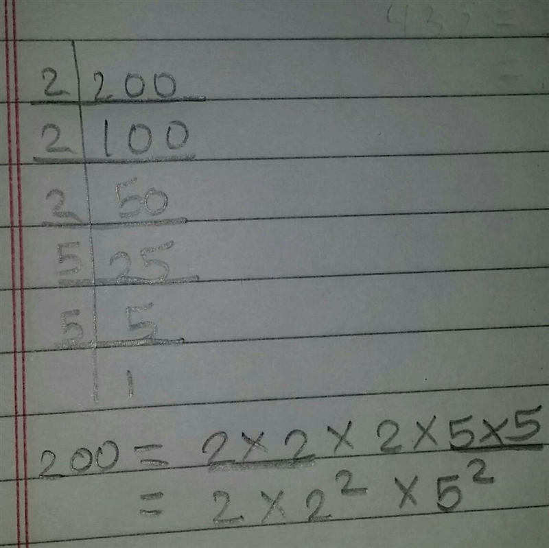 Which of the following is not an example of a perfect square? a √9 b √200 c √4 d √64-example-1