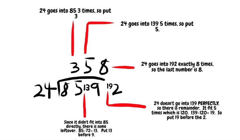 What is the quotient of 8,592 ÷ 24-example-1