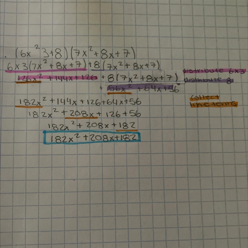 Multiply (6x^3+8)(7x^2+8x+7)-example-1