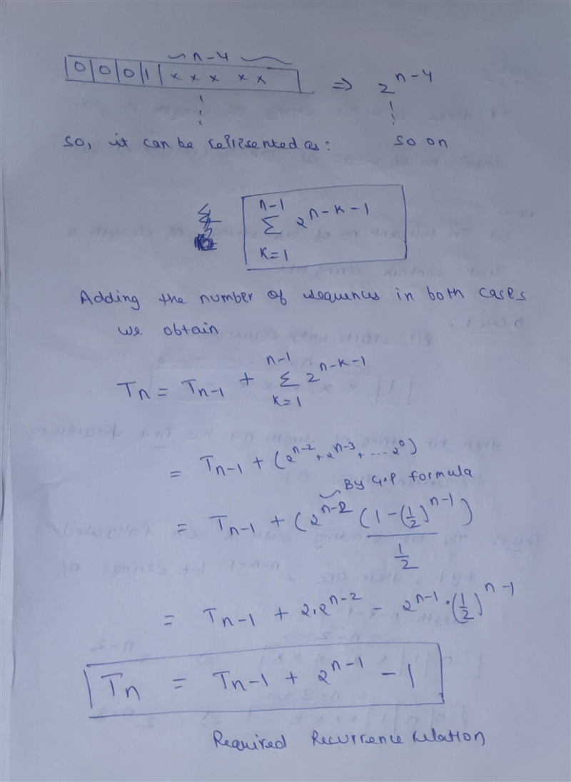 4. Exercise 8.1.10 (2 points)(a) Find a recurrence relation for the number of bit-example-2