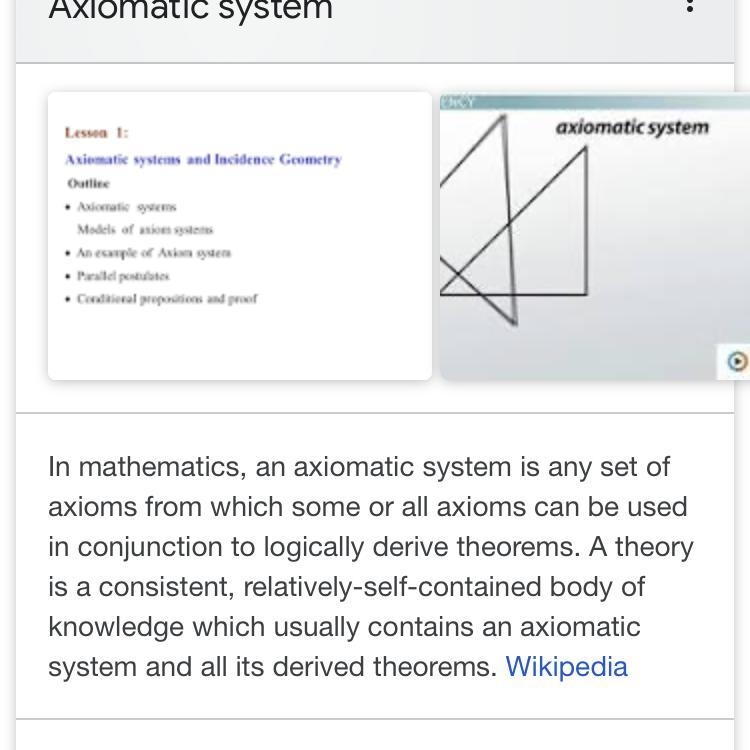 What is an axiomatic system ​-example-1