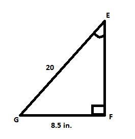 diameter eg is drawn on circle h and point f is located on the circle such that gf-example-2