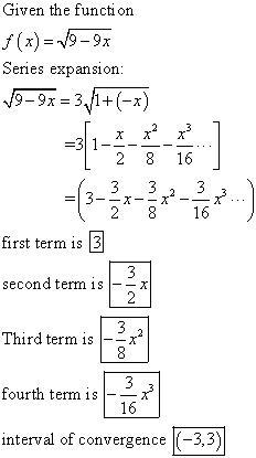 Use properties of power​ series, substitution, and factoring of constants to find-example-1