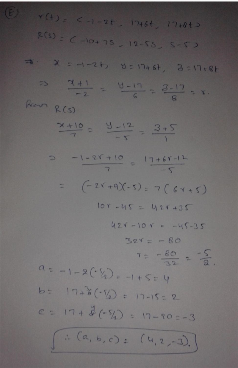 A) Write the line through p=(2,3,−2) in the direction of v¯=<−5,−4,−3> in vector-example-3