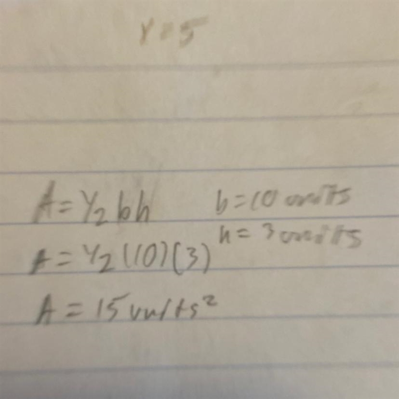 What is the area, height, and base of this triangle?-example-1