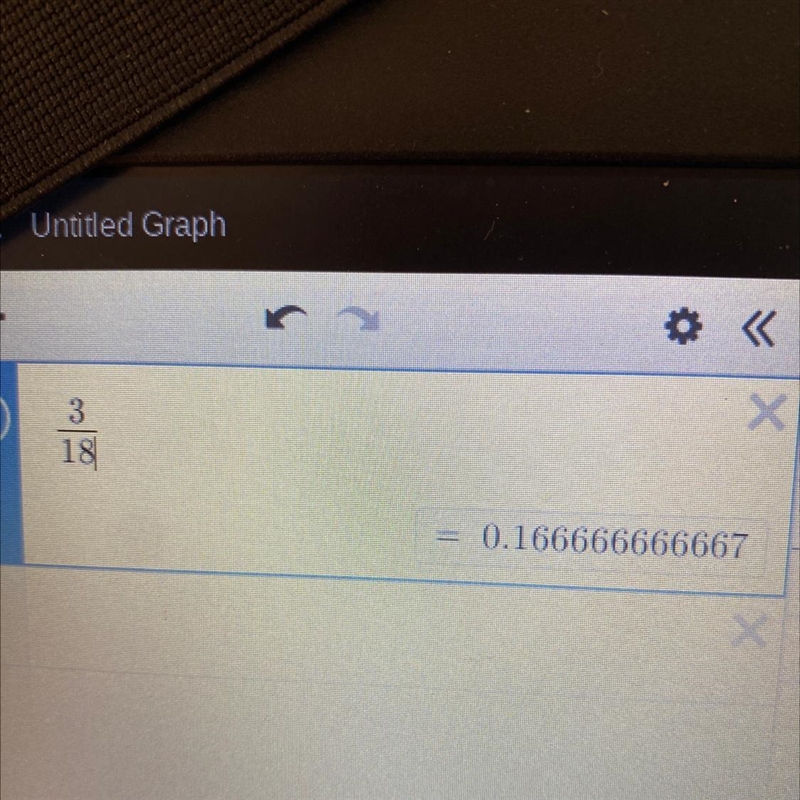 Which decimal number is equal to 3/18 ? A. 0.167 B. 0.16¯ C. 0.16¯¯¯¯ D. 0.167¯¯¯¯¯-example-1