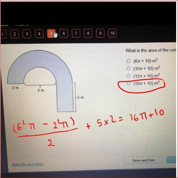 What is the area of the composite figure?-example-1