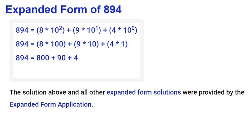 What is the expanded form of 894?-example-1