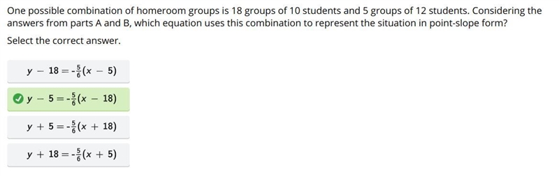 one possible combination of homeroom groups is 18 groups of 10 students and 5 groups-example-1