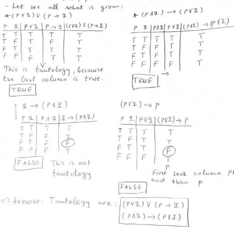 Which two statements would produce a tautology?-example-1