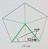 Can someone help me find the area to this pentagon??-example-1