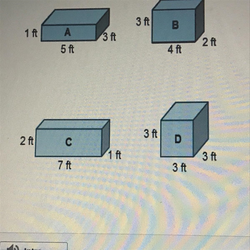 Lucas wants to use the box with the greatest volume Which shipping box should he use-example-1