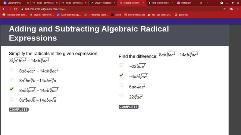 Find the difference 8ab^3 square root ac^2-14ab^3 squareroot ac^2-example-1