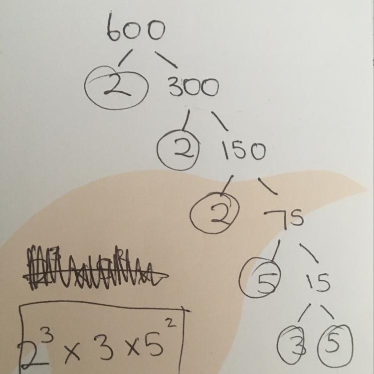 A) Write 600 as the product of prime factors. Give your answer in index form.​-example-1