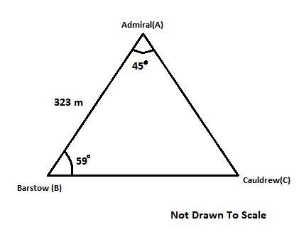 A ship at sea, the Admiral, spots two other ships, the Barstow and the Cauldrew and-example-1